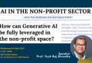 Event: AI in the Non-Profit Sector