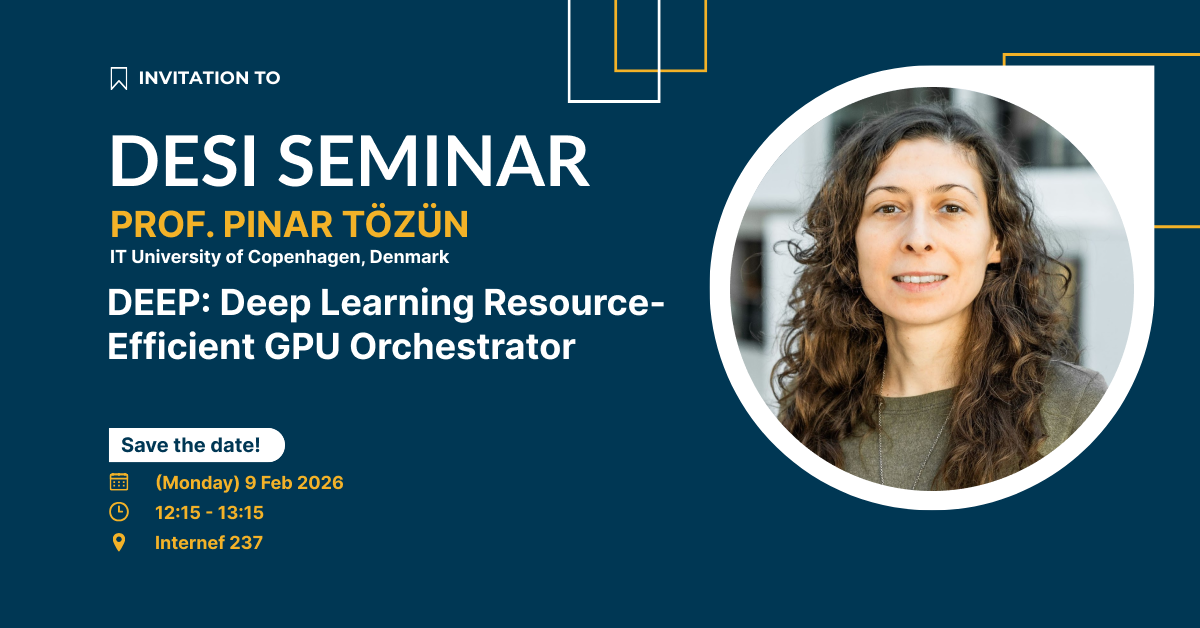 DESI Seminar: DEEP: Deep Learning Resource-Efficient GPU Orchestrator