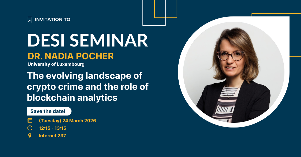 DESI Seminar: The evolving landscape of crypto crime and the role of blockchain analytics