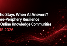 Paper Accepted: Who Stays When AI Answers? Core-Periphery Resilience in Online Knowledge Communities