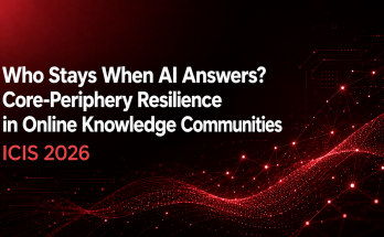 who stays when ai answers? core periphery resilience in online knowledge communities