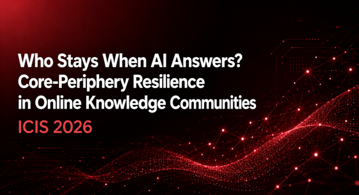 who stays when ai answers? core periphery resilience in online knowledge communities