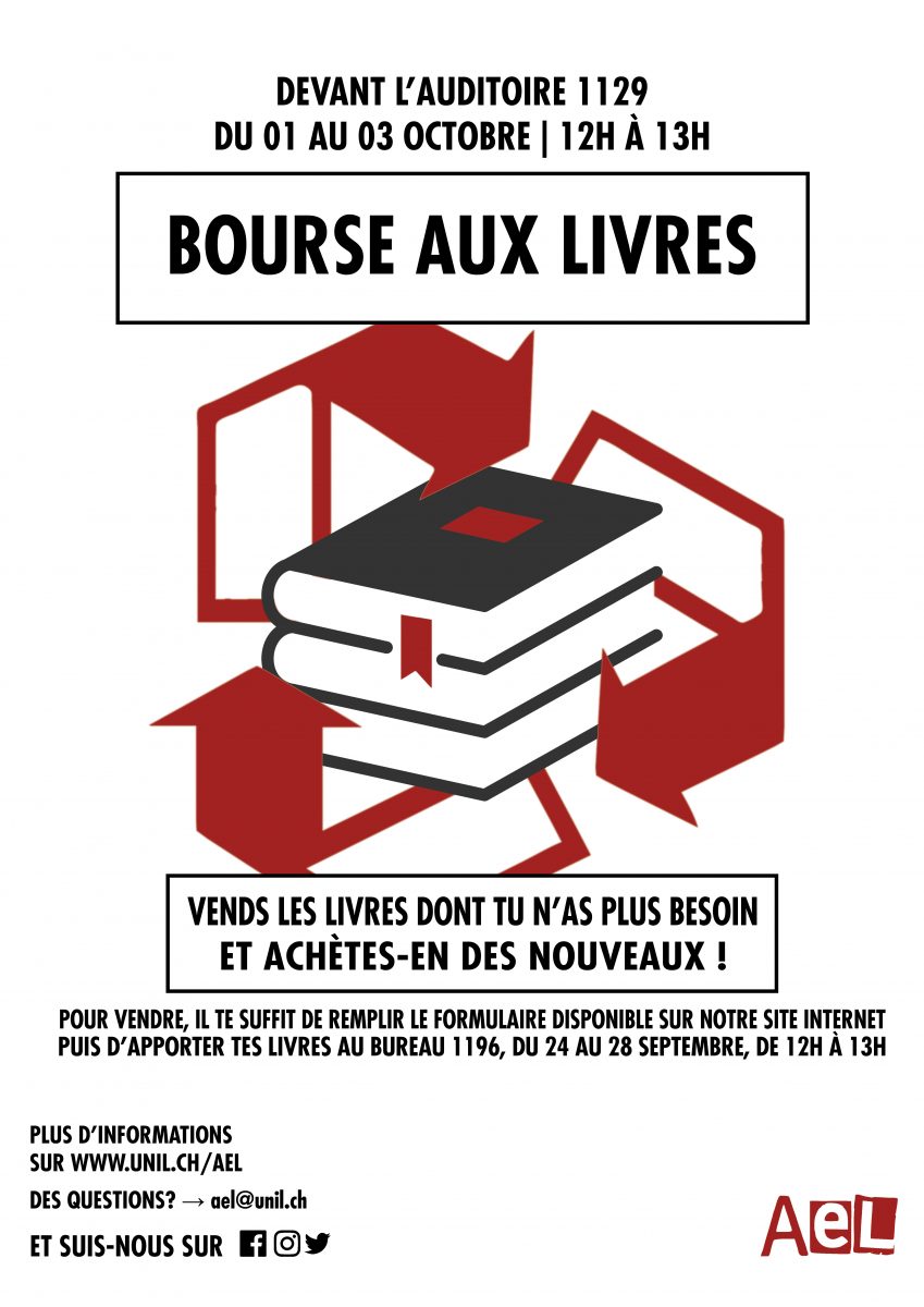 Bourse Aux Livres Association Des Etudiant E S En Lettres De L Universite De Lausanne