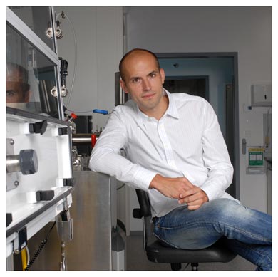 Nicolas Collin. Directeur du laboratoire de formulation vaccinale du département de biochimie de l'UNIL. Nicole Chuard © UNIL