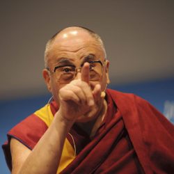 Le Dalaï Lama. © David Prêtre / Strates