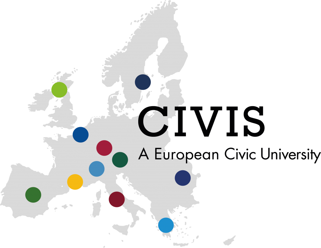CIVIS11 logo grey map no circle