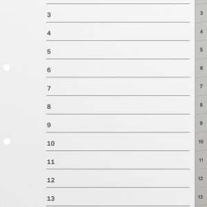 Répertoire A4 1-15 numérique 4 trous