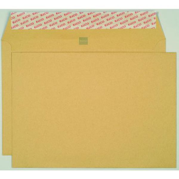Enveloppe C4 , kraft brun sans fenêtre, sans soufflet