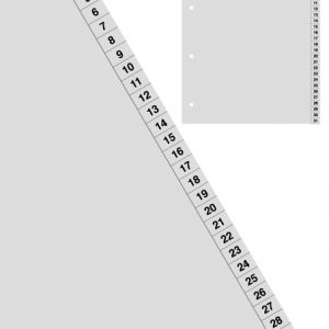 Répertoire numérique A4 1 à 31 divisions 4 trous