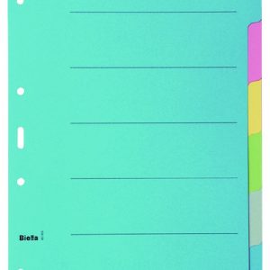 Répertoire A4 6 divisions 6 couleurs 4 trous