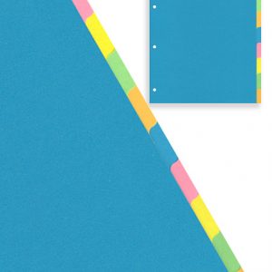 Répertoire A4 10 divisions 5 couleurs 4 trous