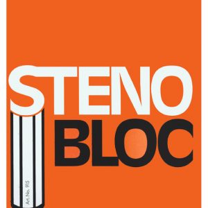 Bloc-sténo A5 ,ligne verticale, spiralé