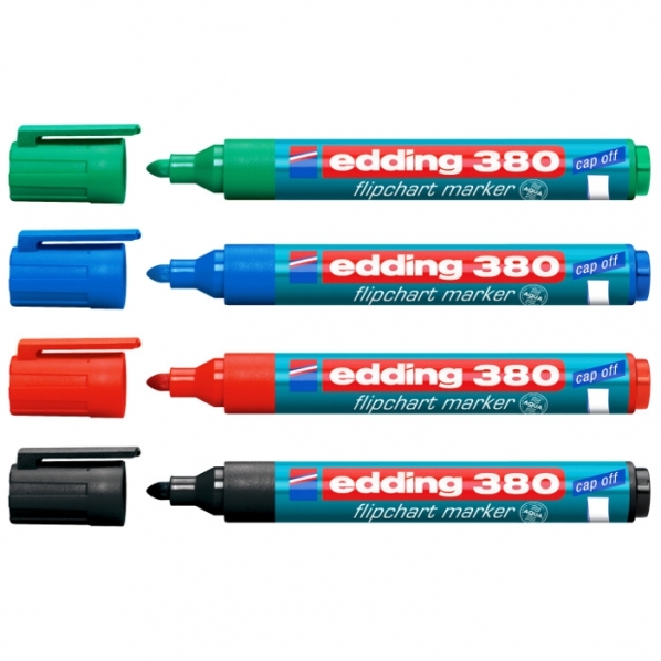 Marqueur Edding 380 pour flipcharts – pointe ogive