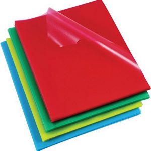 Chemise A4 transparente grainée