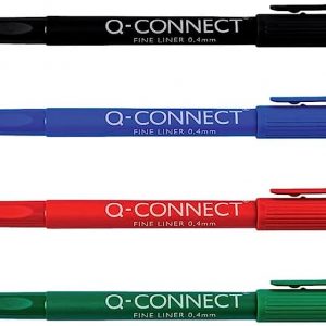 Feutre à pointe fine Q-CONNECT- Largeur de trait : 0.4mm.