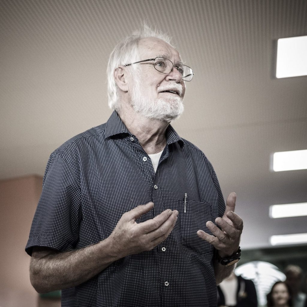 Professeur Jacques DUBOCHET, co-winner of the Nobel Prize for Chemistry 2017. 4 octobre 2017 © Willy Blanchard, EMF, UNIL