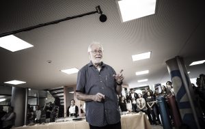 Professeur Jacques DUBOCHET, co-winner of the Nobel Prize for Chemistry 2017. 4 octobre 2017 © Willy Blanchard, EMF, UNIL