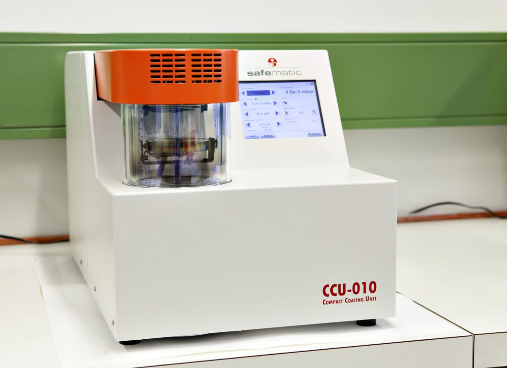 Safematic CCU-010. Sputtering and carbon coating machine