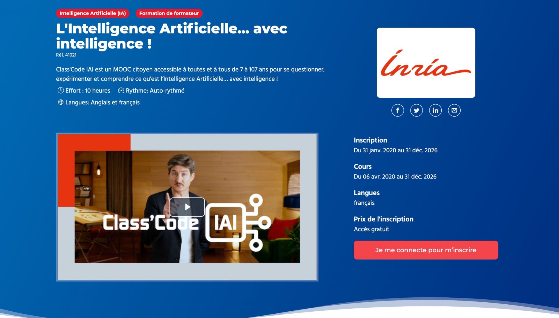 We tested it for you: the MOOC “The Artificial Intelligence… with intelligence!”