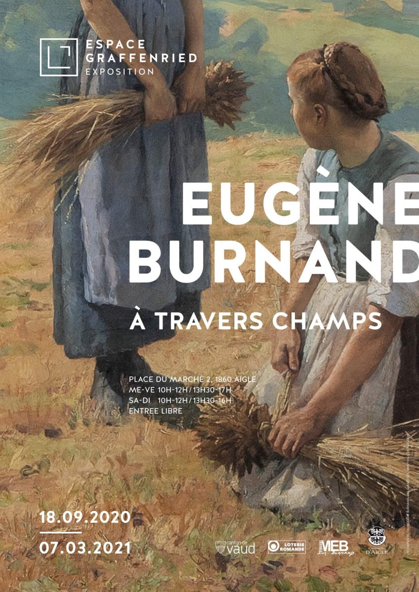 Affiche Eugene Burnand A travers champs