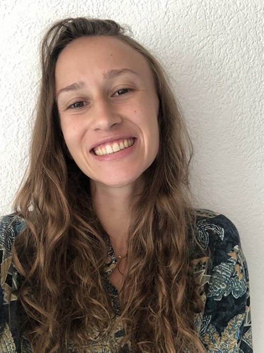 A very warm welcome to Alicia Rey, joining us as a master student ...