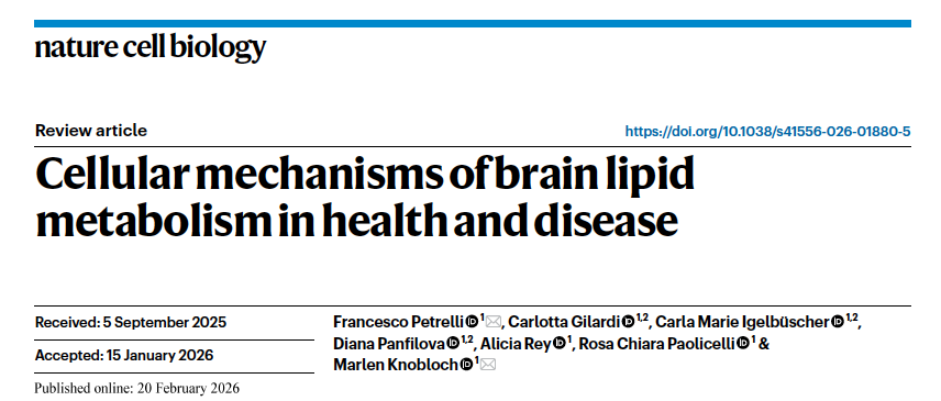 review nat cell bio 2026
