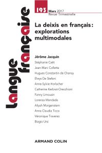 La deixis en français : explorations multimodales