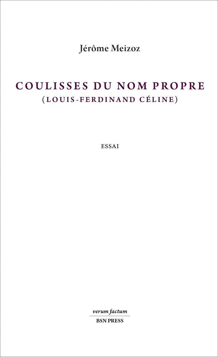 Coulisses du nom propre (Louis-Ferdinand Céline)