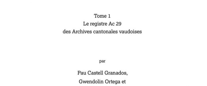 La répression de la sorcellerie en Pays de Vaud (1438-1536). Tomes 1 & 2 2025 hist sorcellerie vd couv