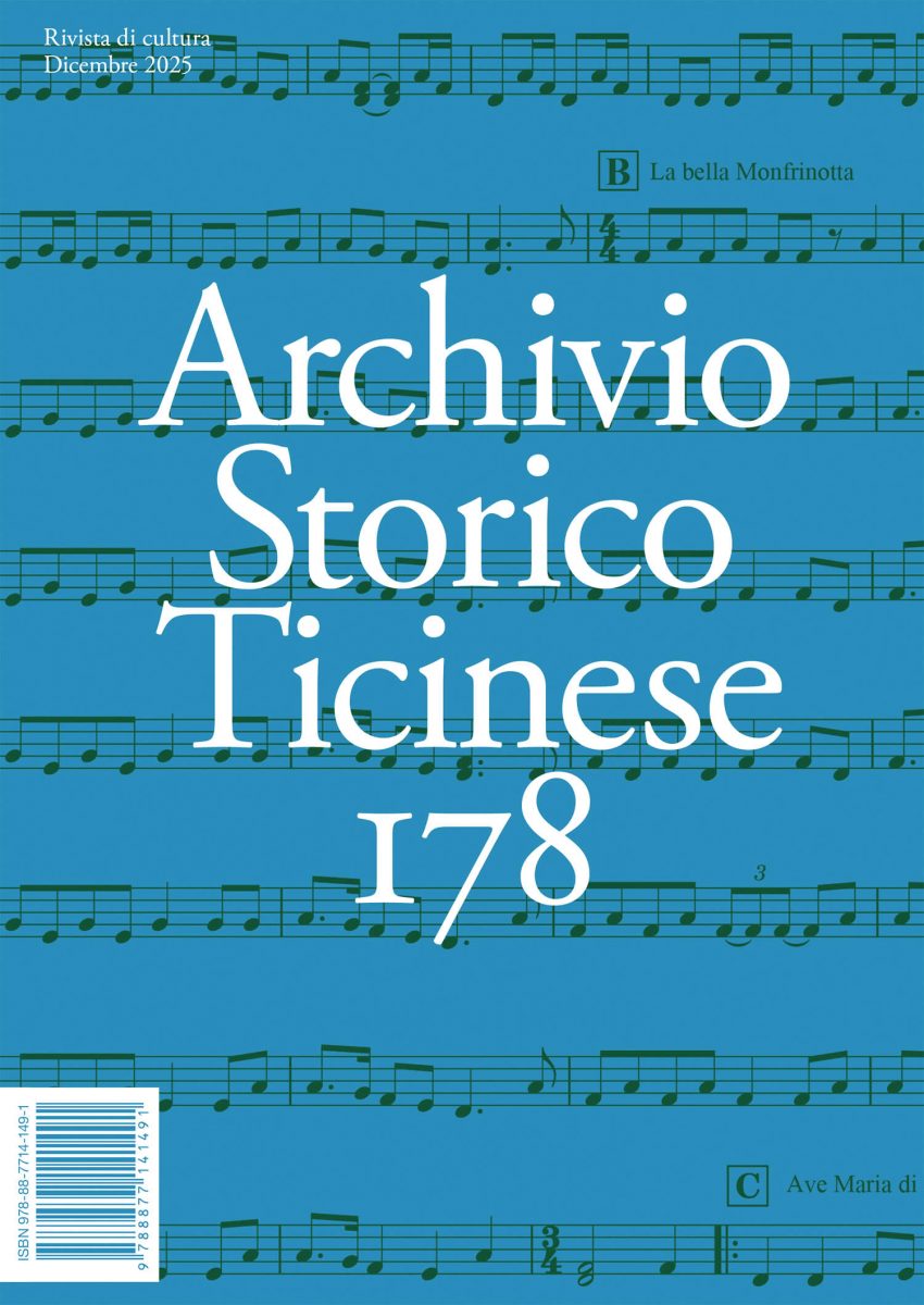 Couverture de Archivio Storico Ticinese