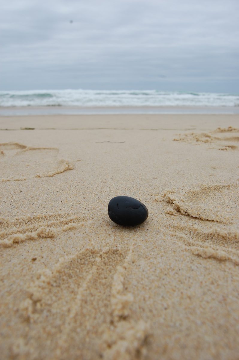 stone on beach
