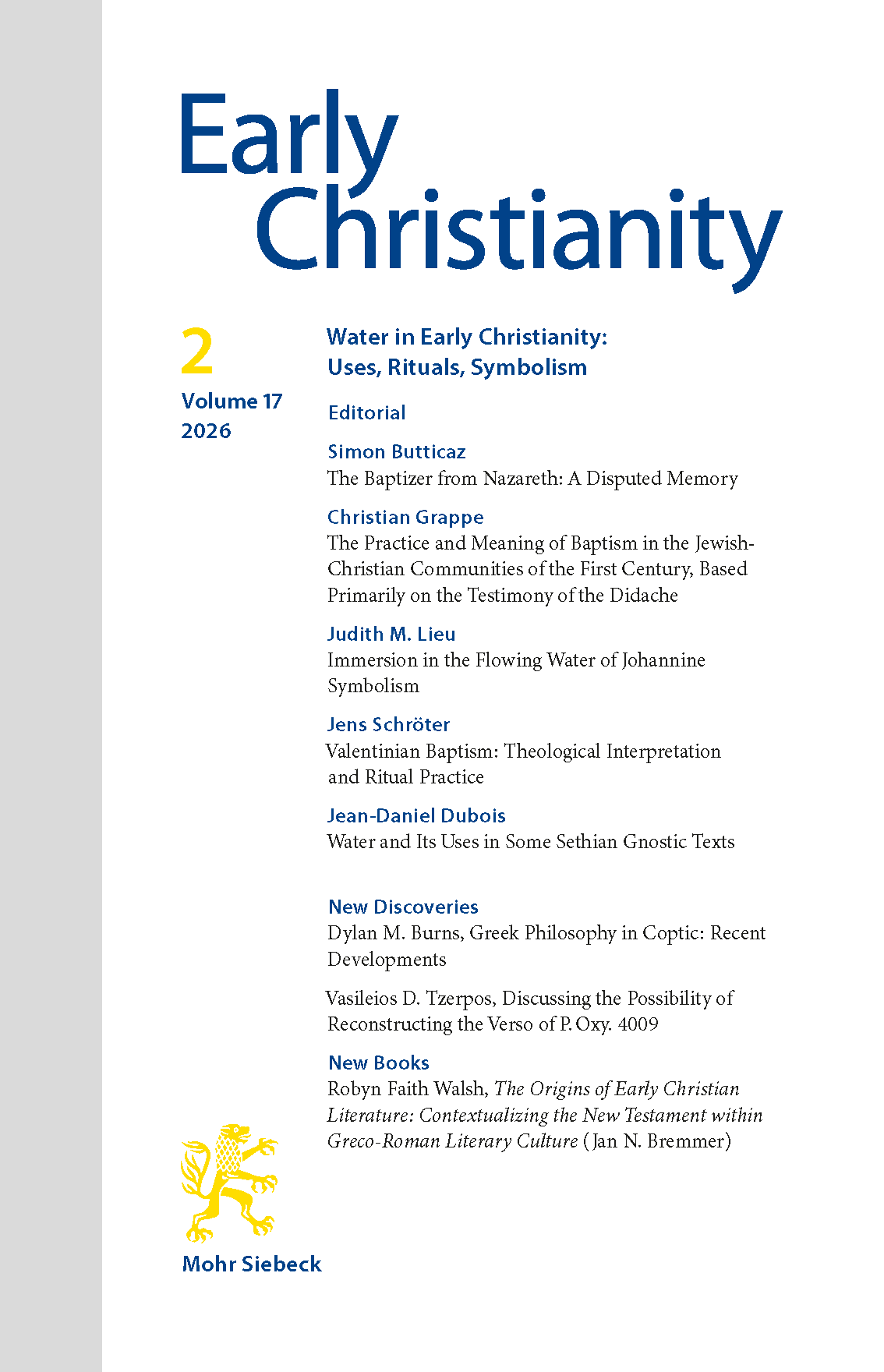 water in early christianity