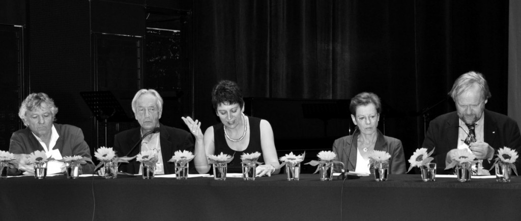 Jean-Pierre Lefebvre, Bernard Kreiss, Irene Weber Henking, Ulrike Bokelmann (repr. Eva Moldenhauer), Martin Ebel [©Yvonne Böhler]