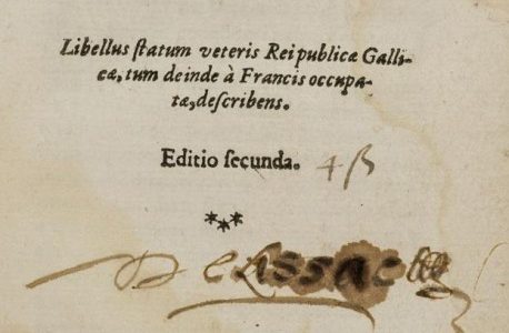 Un brûlot réformé imprimé à Lausanne en 1574