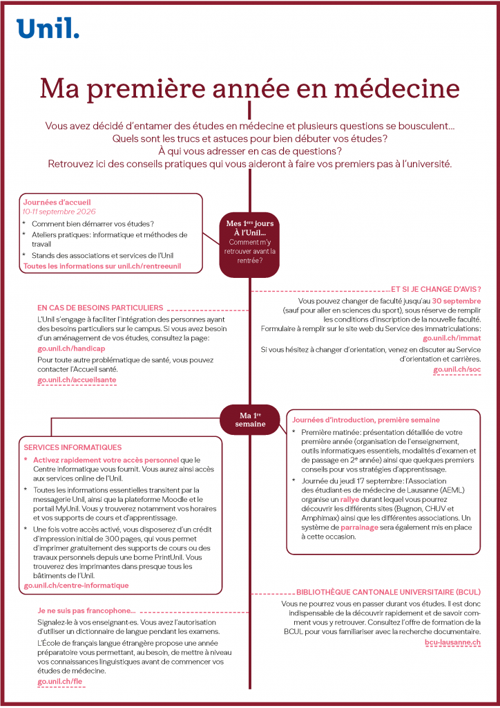 ma premiere annee medecine 2026