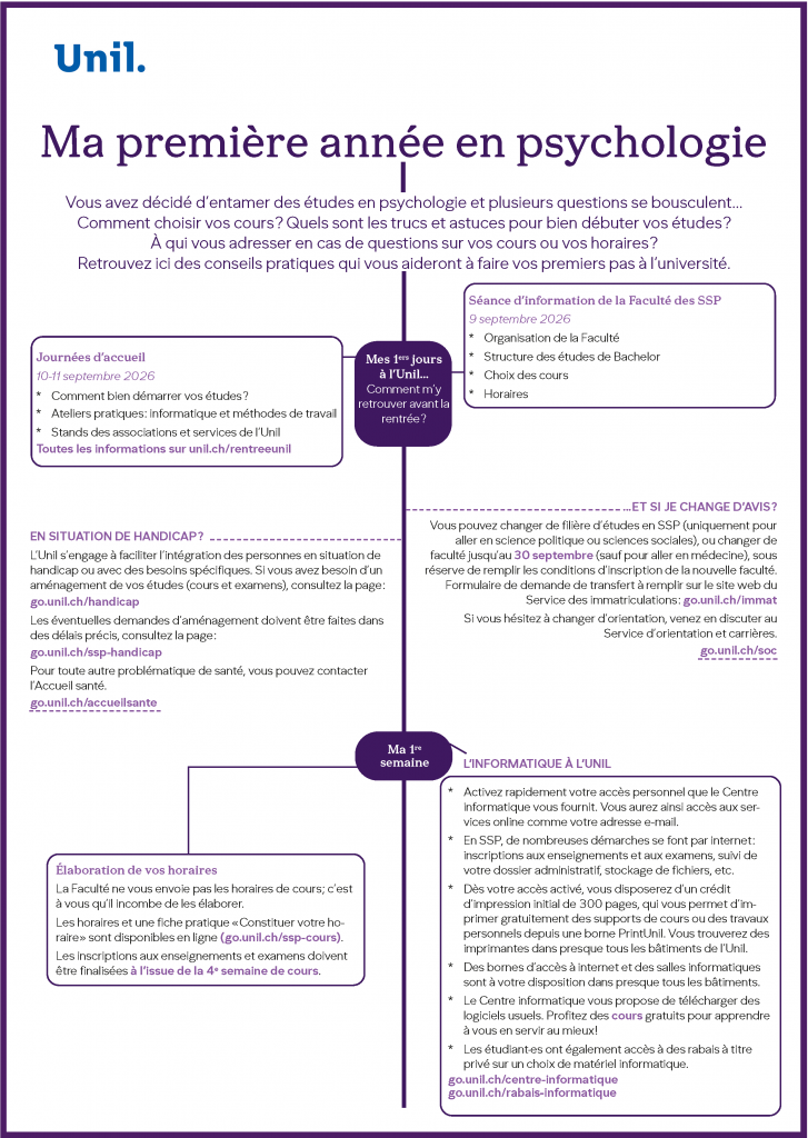 ma premiere annee psychologie 2026