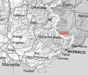 Tragedy location (map from French Géoportail)