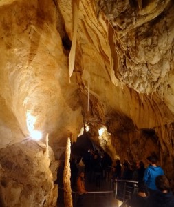 Group excursion, Caves at Vallorbe 2