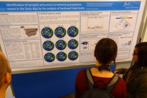 Liliane presenting her poster