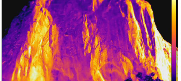 Olivier Dubas: La thermographie infrarouge dans le domaine du rocheux: éléments d’influence et corrections de la température apparente en température réelle